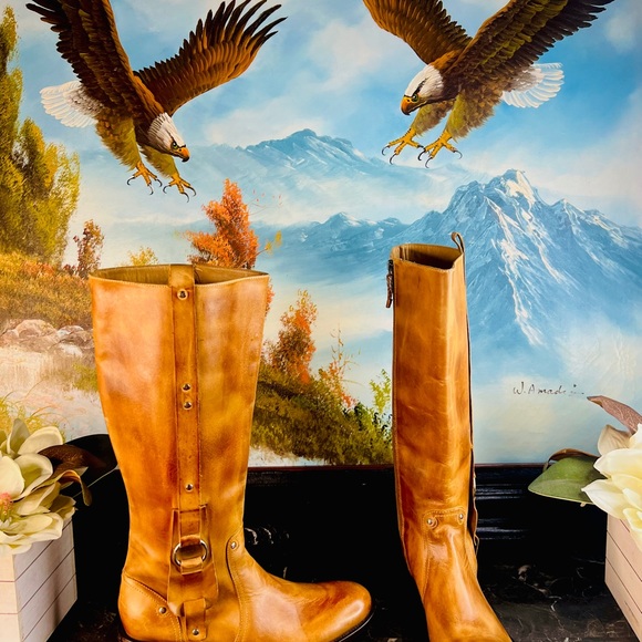 💋 Lucchese Riding Charlie 1 Horse I-4671 cowboy western boots 10 RARE Style 💋 - Picture 5 of 10